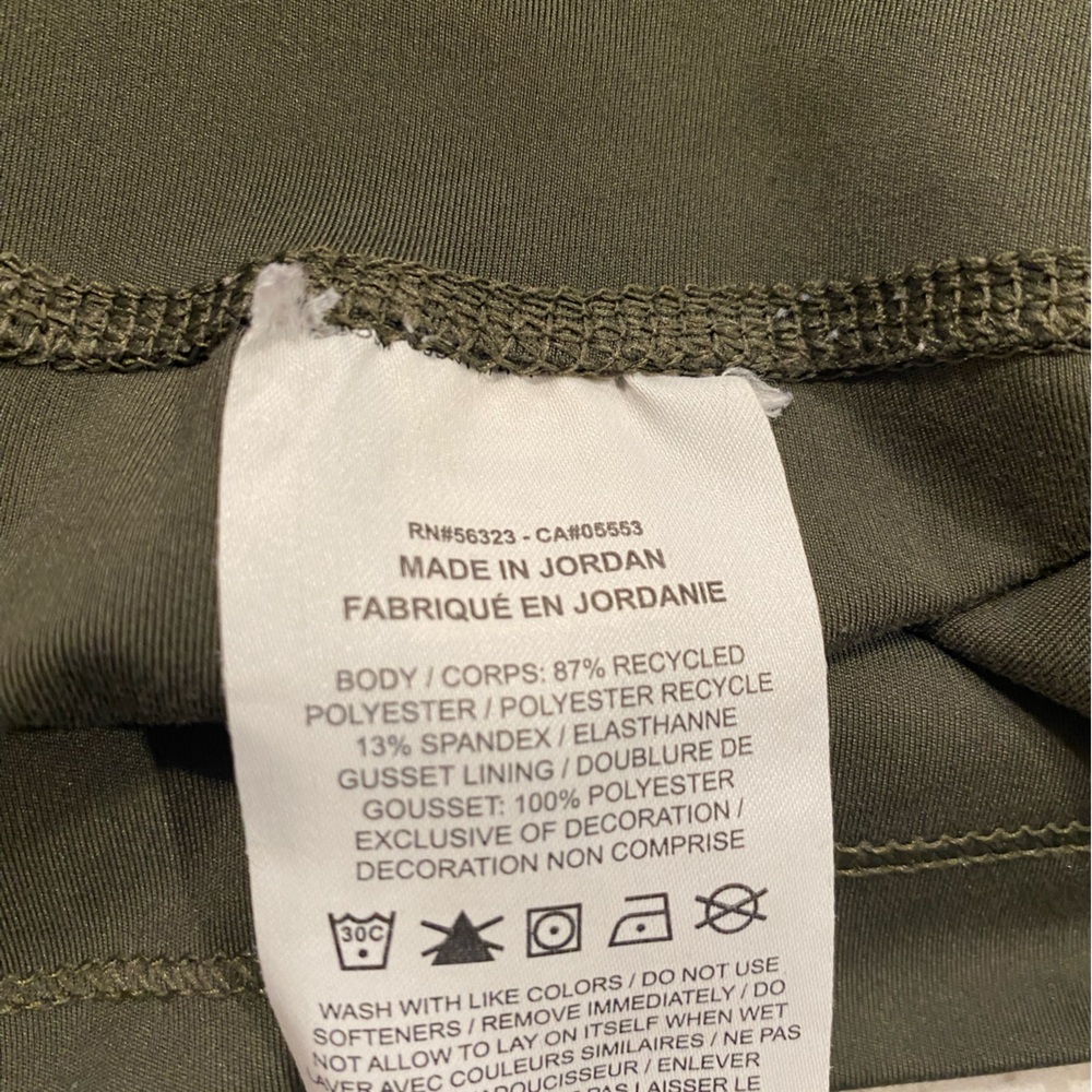 Nike Dri-FIT Olive Green Leggings High Rise Athletic Yoga Pants Women’s Small - Picture 5 of 7